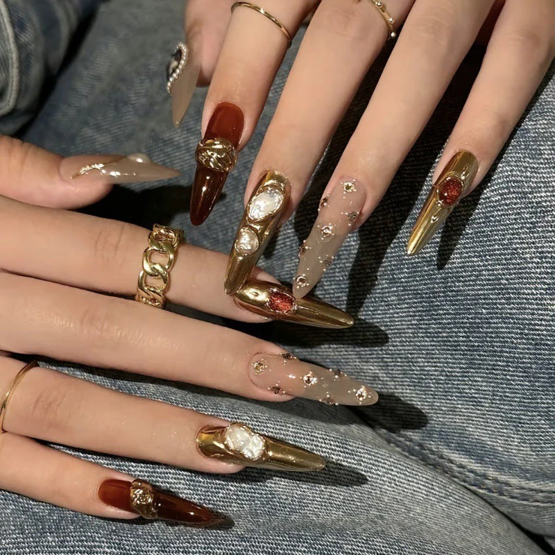 Fake Nails Gem Baroque Advanced Sense - Image 2