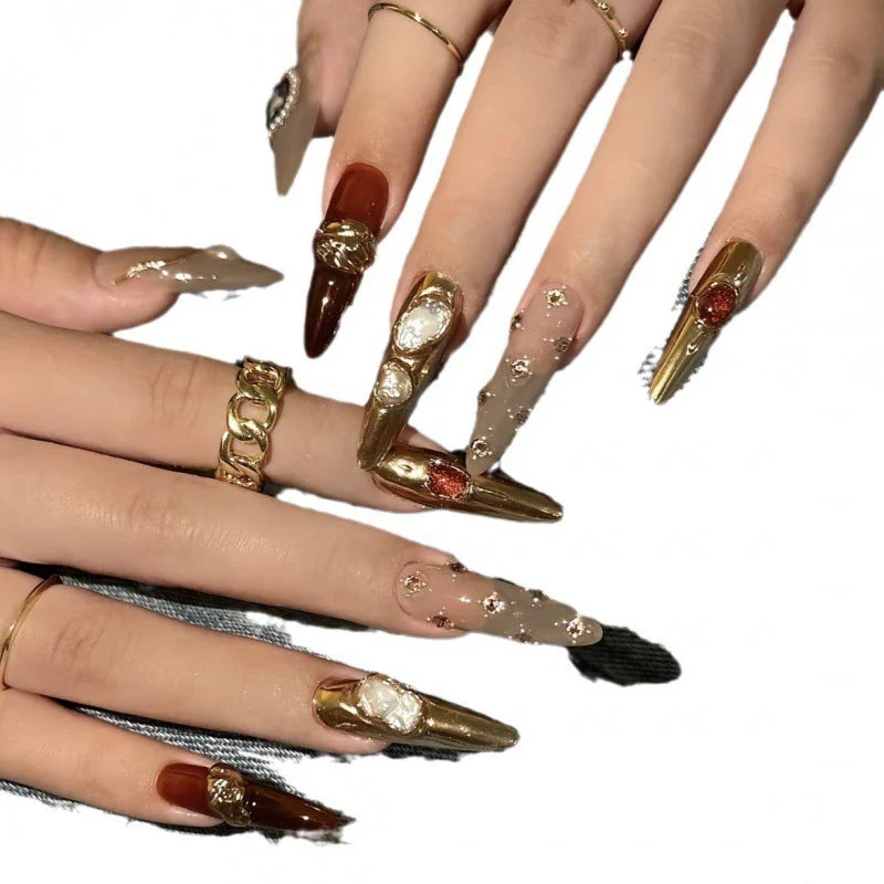 Fake Nails Gem Baroque Advanced Sense - Image 5
