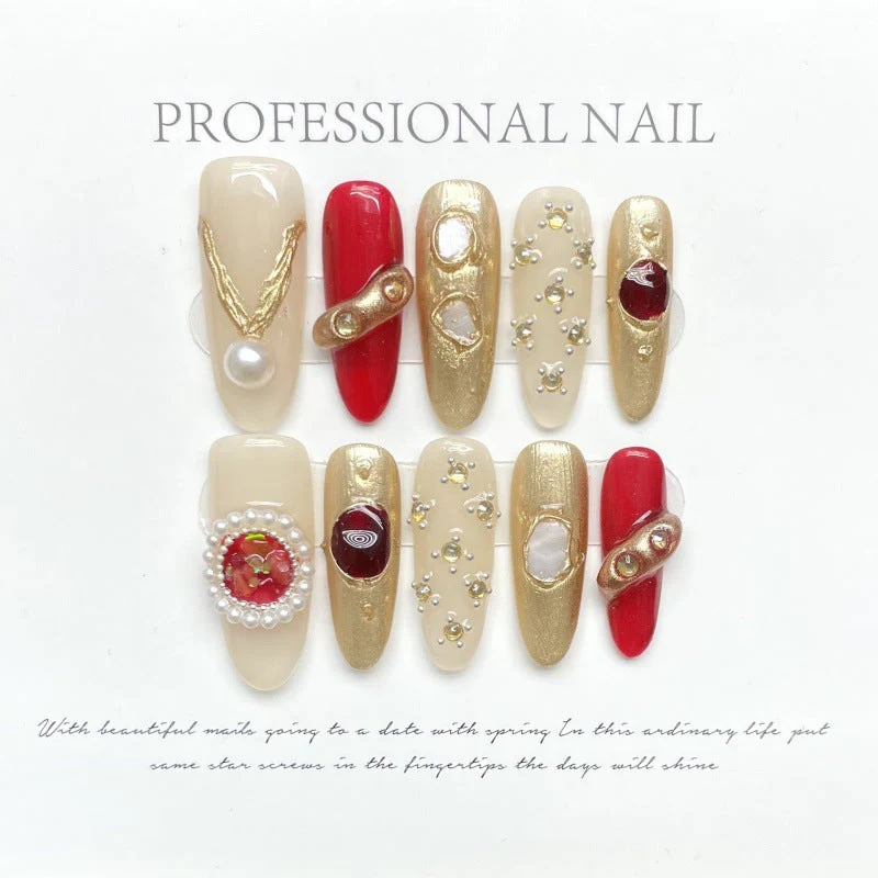 Fake Nails Gem Baroque Advanced Sense - Image 6