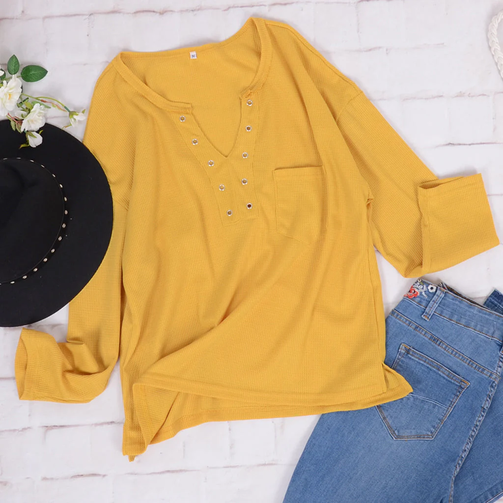Faux Button Placket Sweater - Image 24