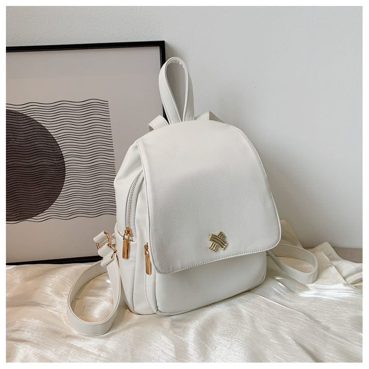 Faux Leather Flap Backpack - Image 10