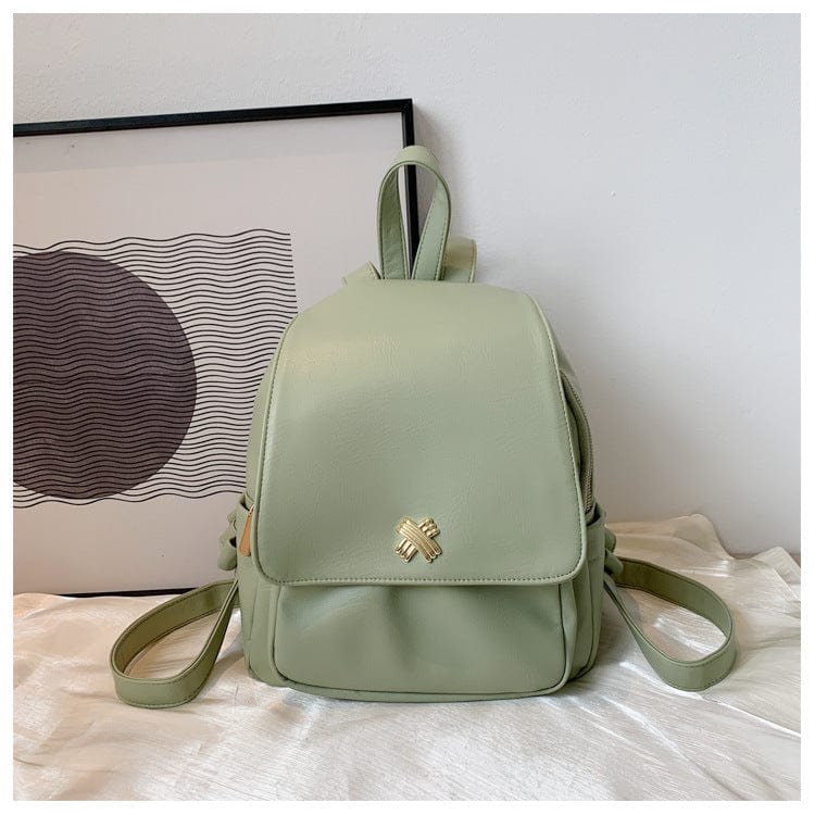 Faux Leather Flap Backpack - Image 3
