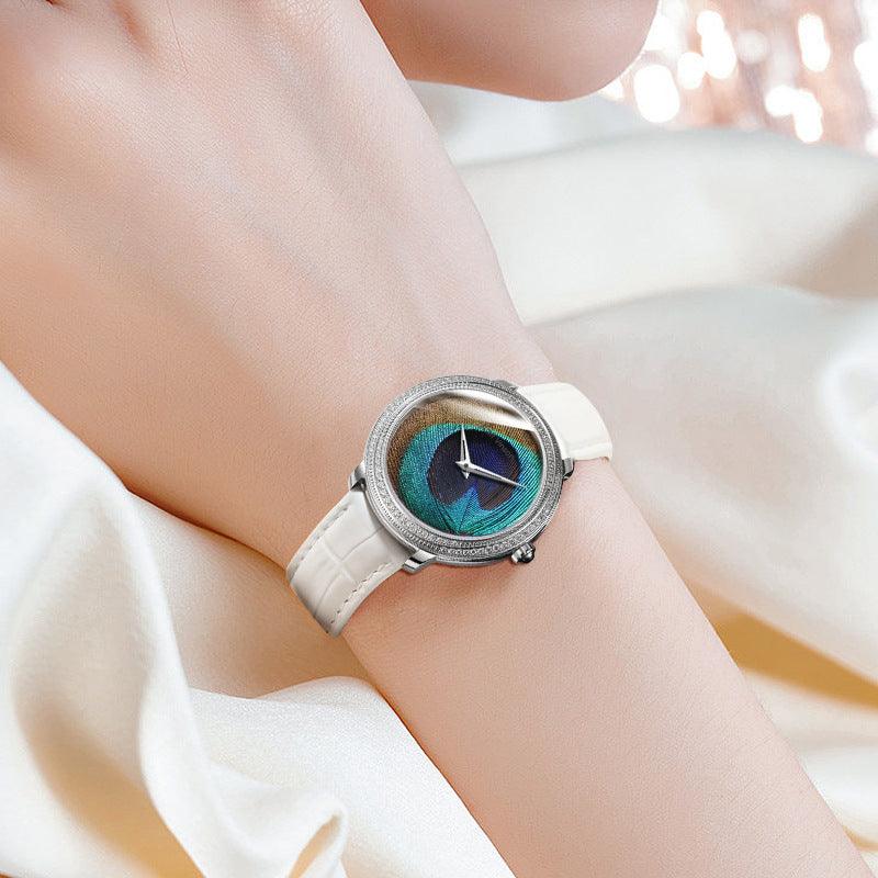 Feather Dial Waterproof Belt Watch - Image 5