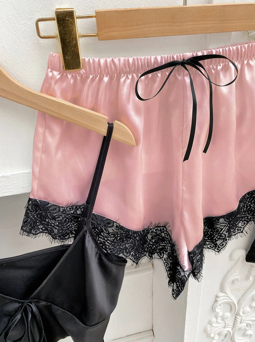Feminine Tie Top Lounge Set - Image 12