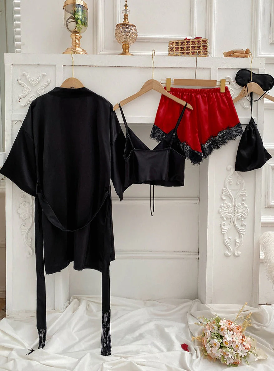 Feminine Tie Top Lounge Set - Image 13