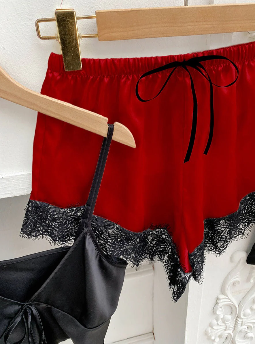 Feminine Tie Top Lounge Set - Image 17