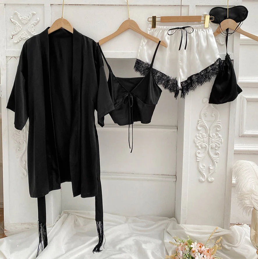 Feminine Tie Top Lounge Set - Image 18