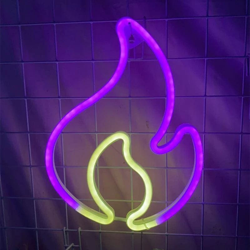 Fire Neon Light Sign - Image 2