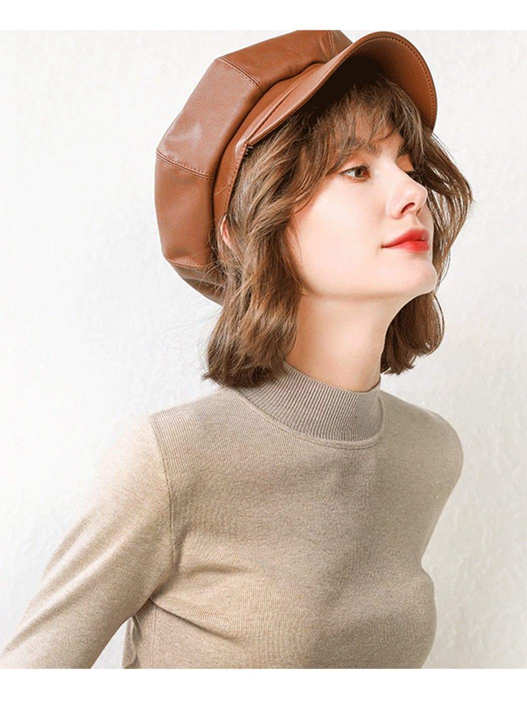 Fitted Long Sleeve Knitted Turtle-Neck - Image 2
