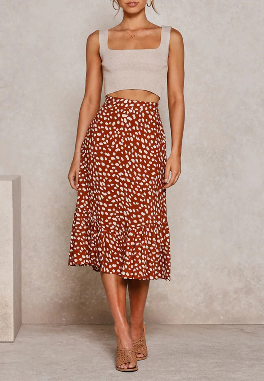 Flared Ruffle Skirt - Image 4
