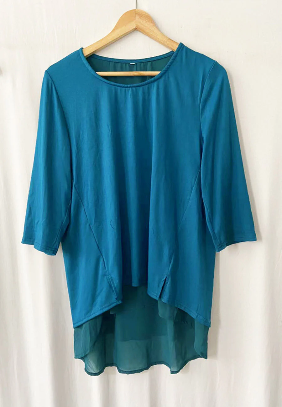 Flared Sleeve Double Hem Top - Image 7