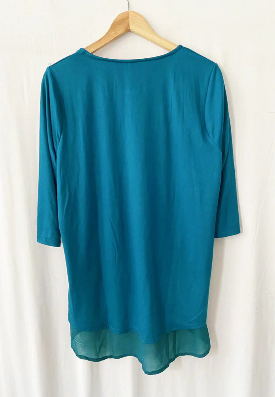 Flared Sleeve Double Hem Top - Image 8
