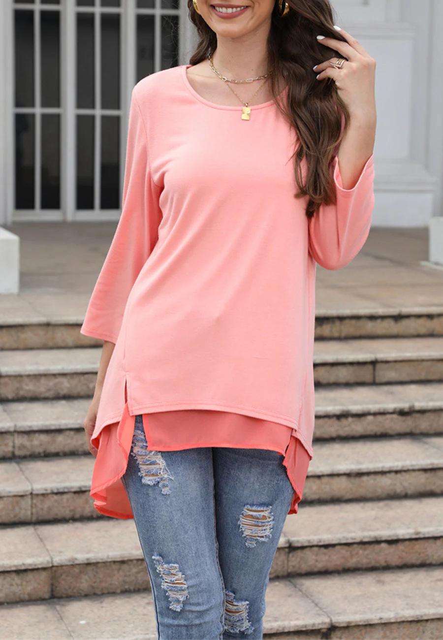 Flared Sleeve Double Hem Top - Image 9