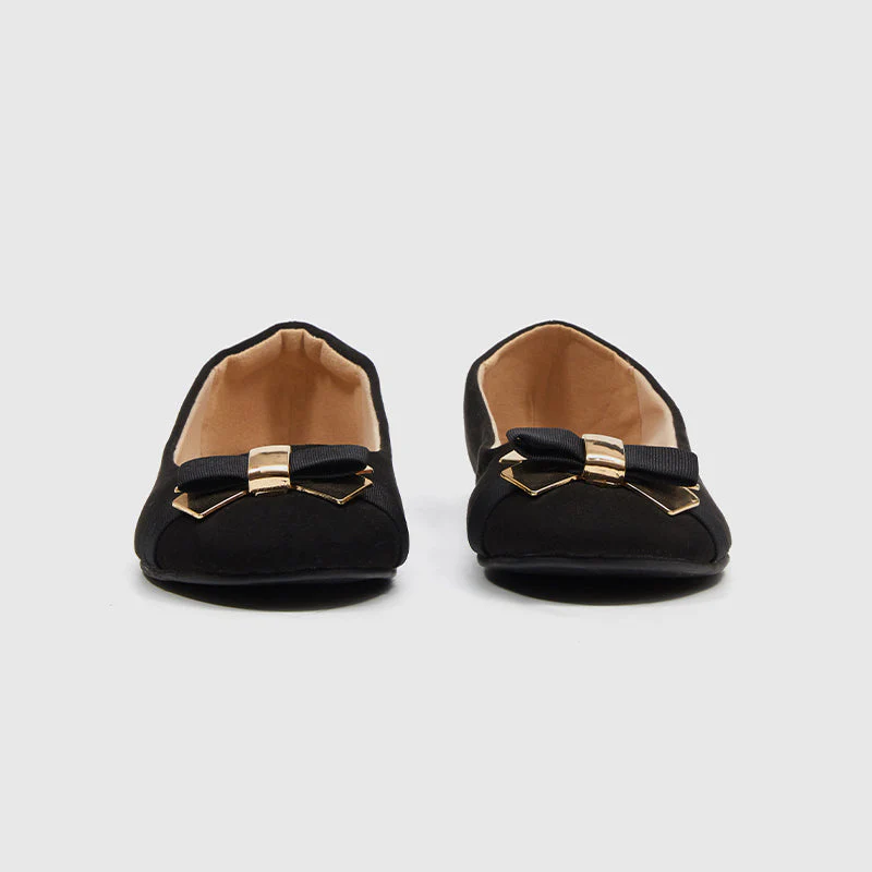 Ballet Flats With Bow - Image 11