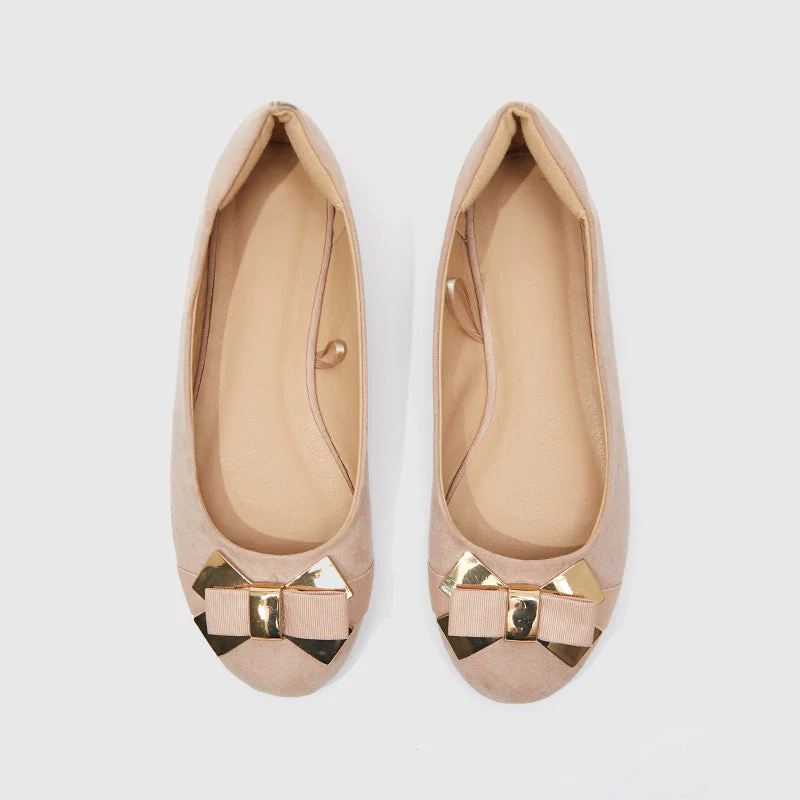 Ballet Flats With Bow - Image 4