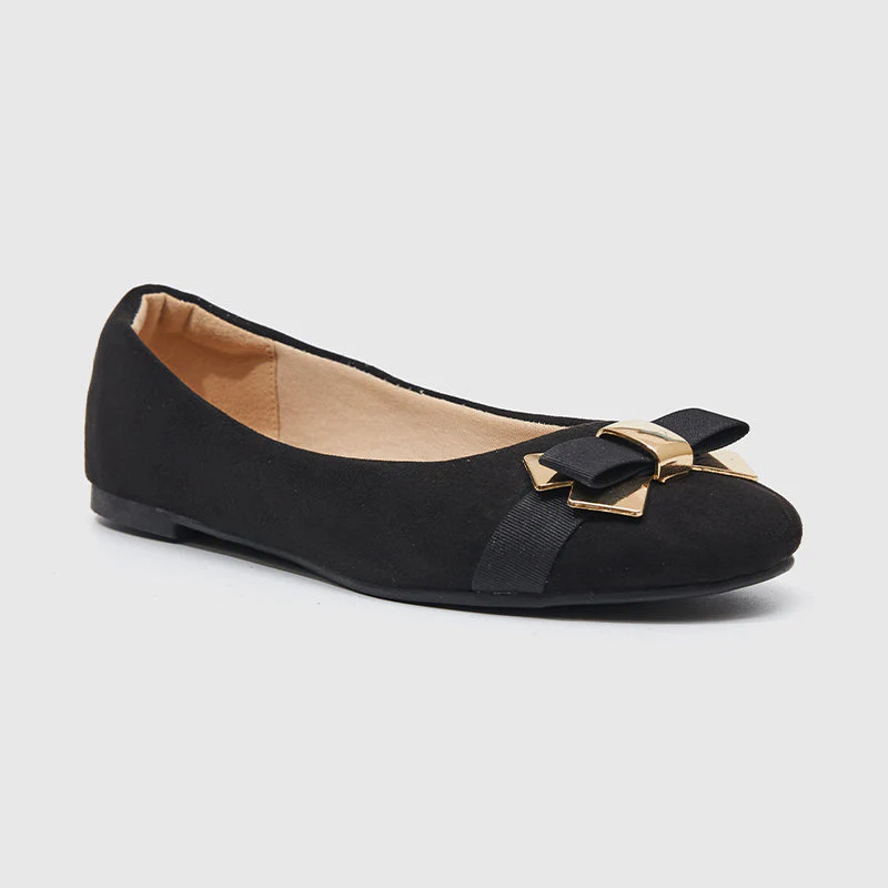 Ballet Flats With Bow - Image 9