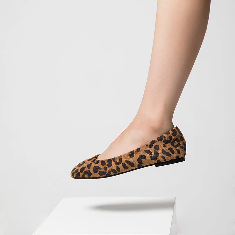 Ballet Flats Shoes Leopard - Image 3