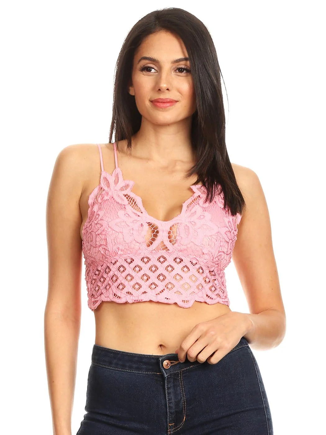 Floral Lace Bralette Crop Top - Image 16