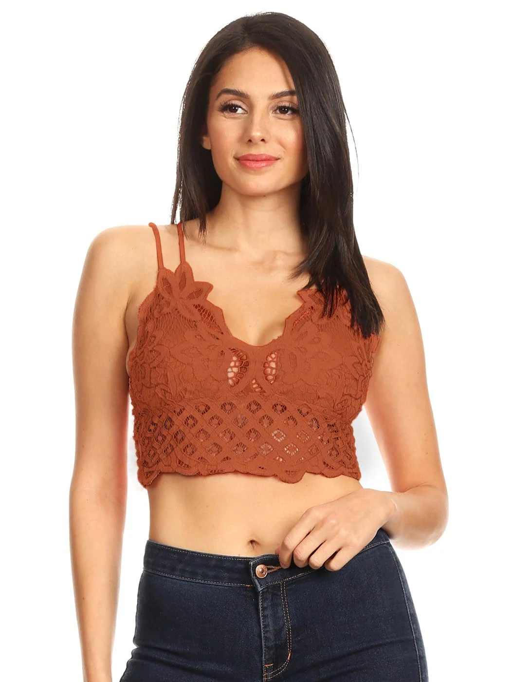 Floral Lace Bralette Crop Top - Image 24