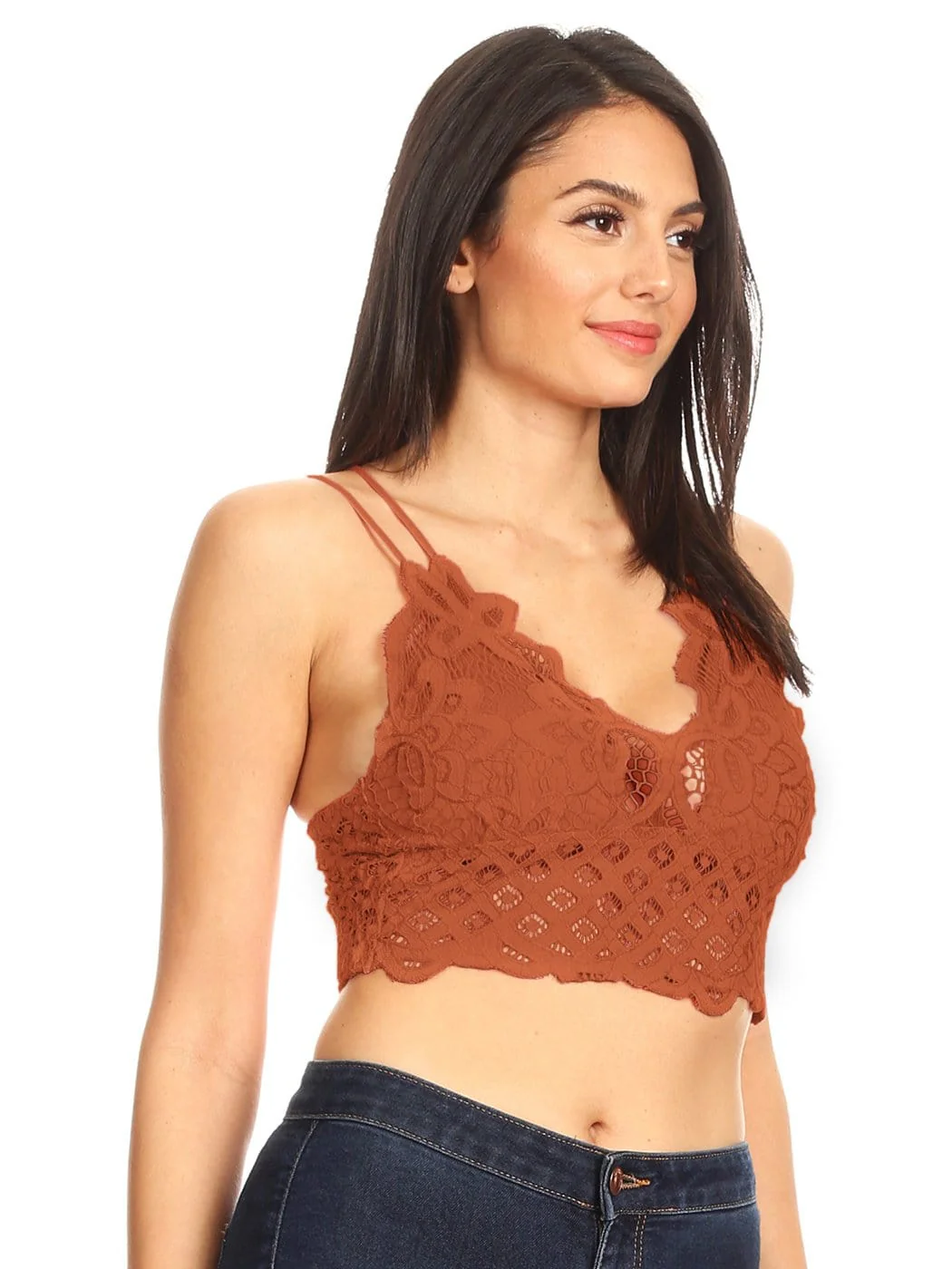 Floral Lace Bralette Crop Top - Image 26