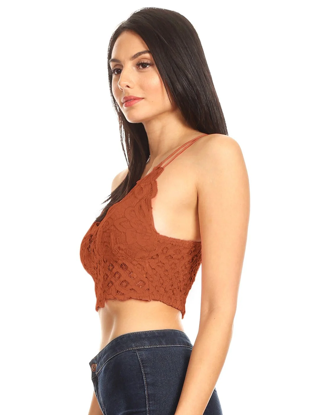 Floral Lace Bralette Crop Top - Image 27