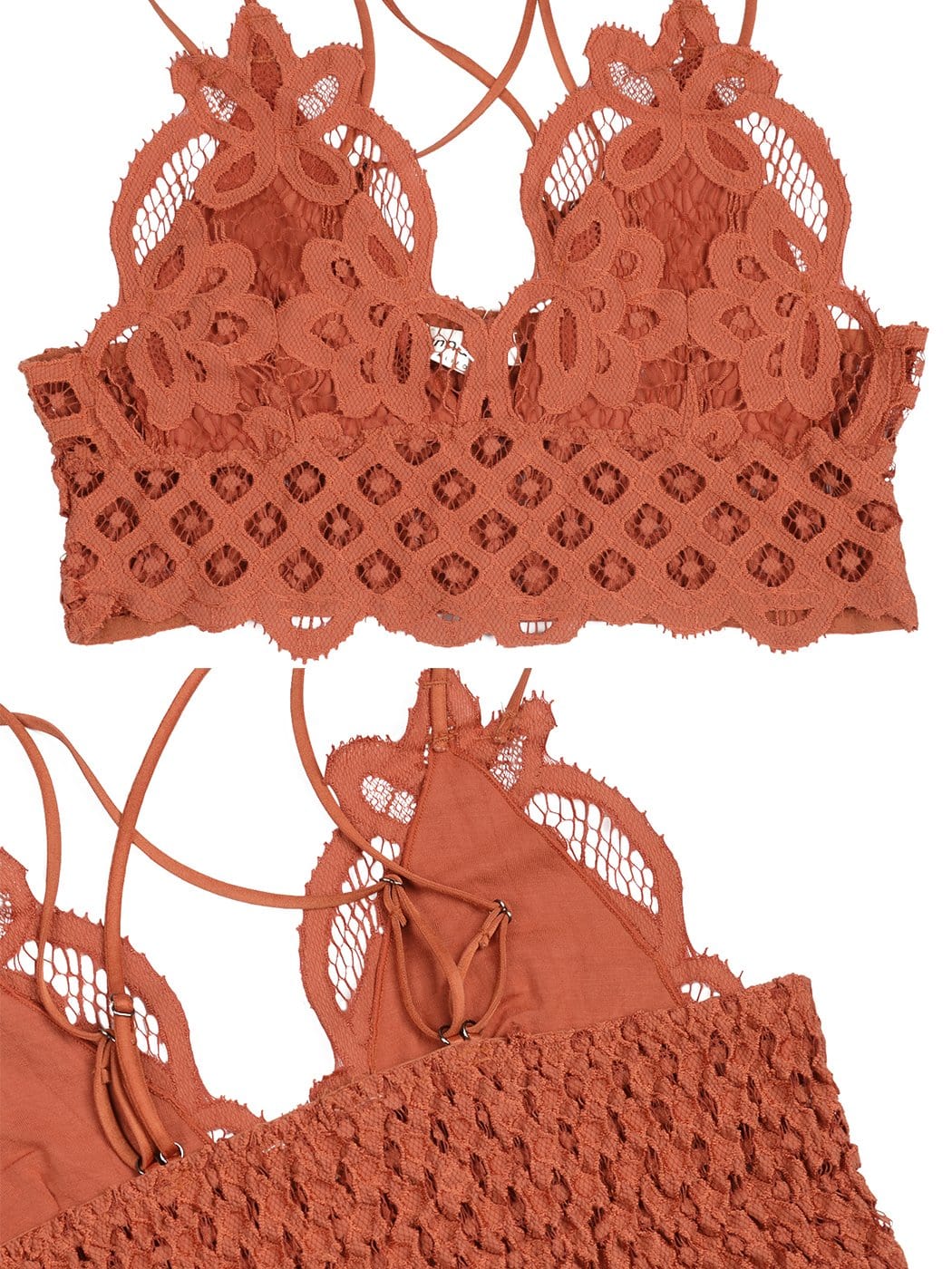 Floral Lace Bralette Crop Top - Image 30