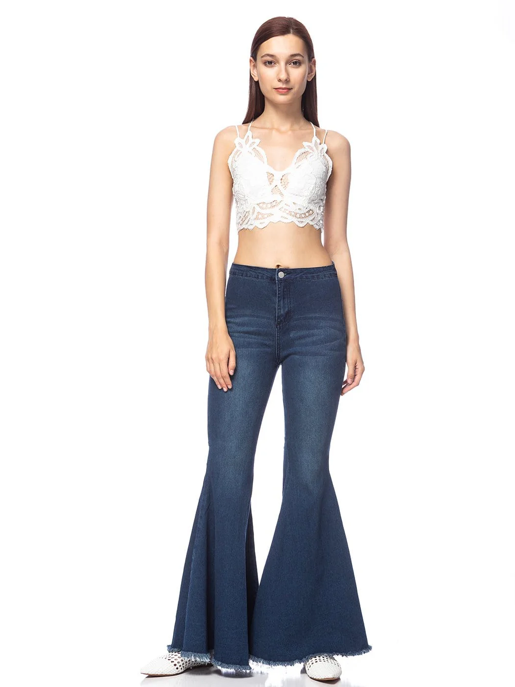 Floral Lace Bralette Crop Top - Image 44