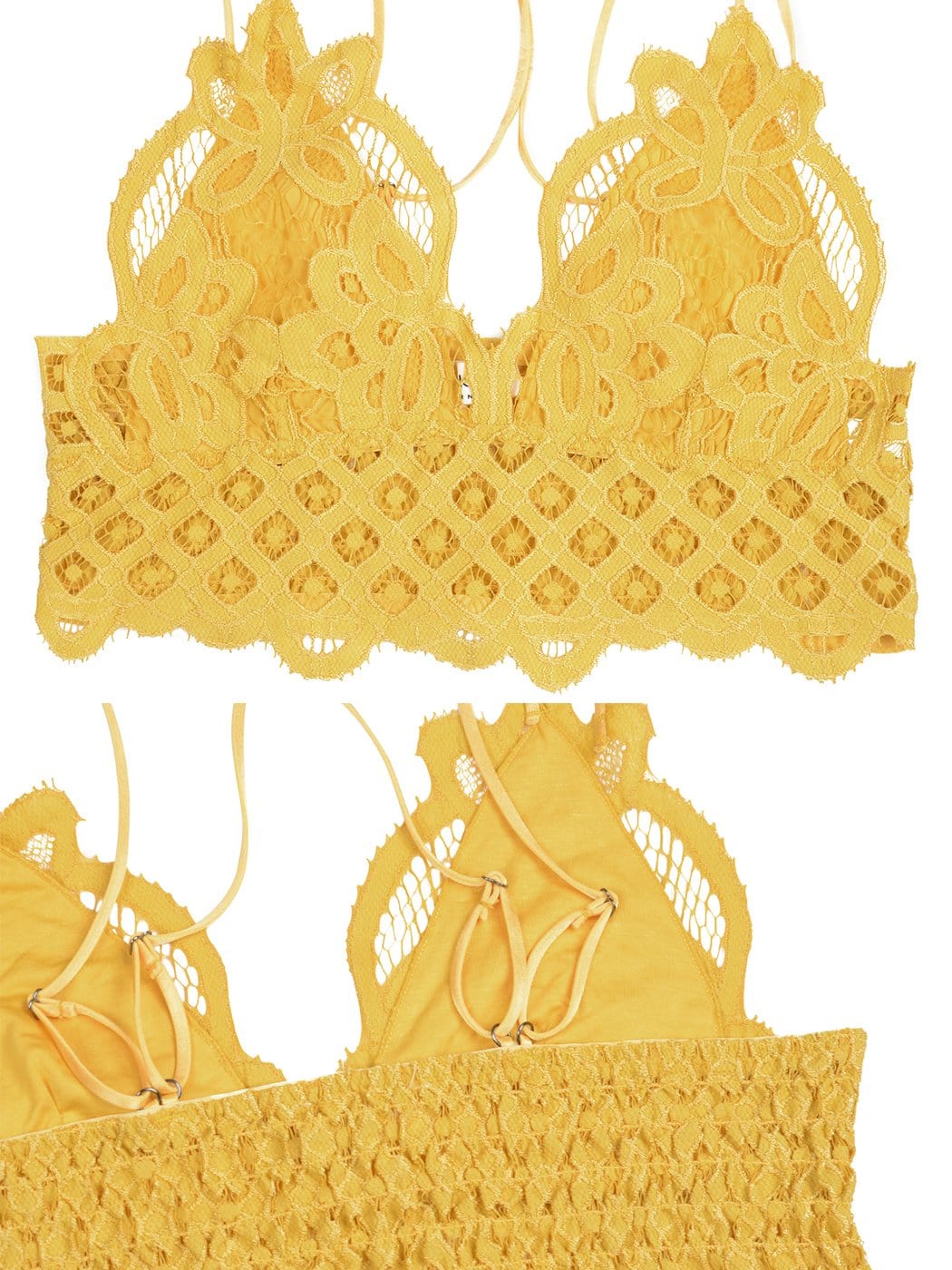 Floral Lace Bralette Crop Top - Image 53