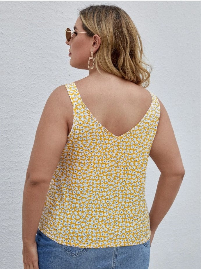 Floral O-Ring Strap Top - Image 4