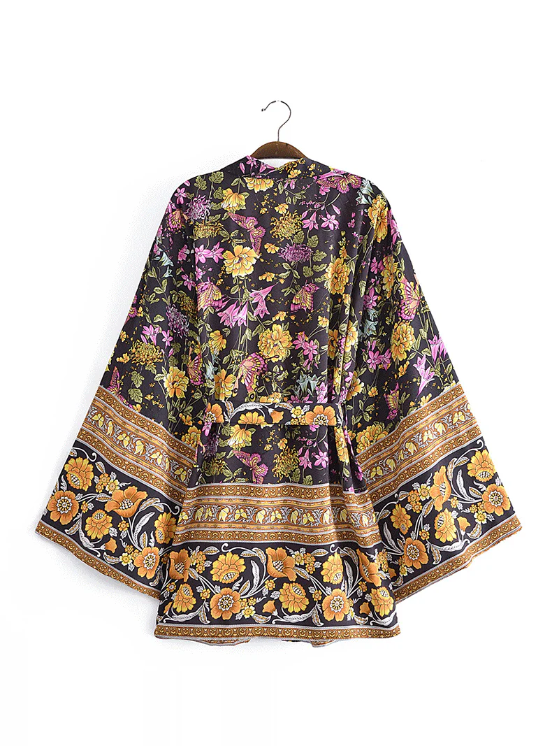 Short Length Gown Robe Kimono Duster Robe - Image 2