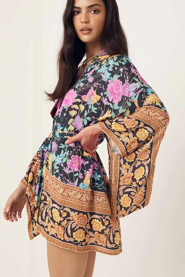 Short Length Gown Robe Kimono Duster Robe - Image 3
