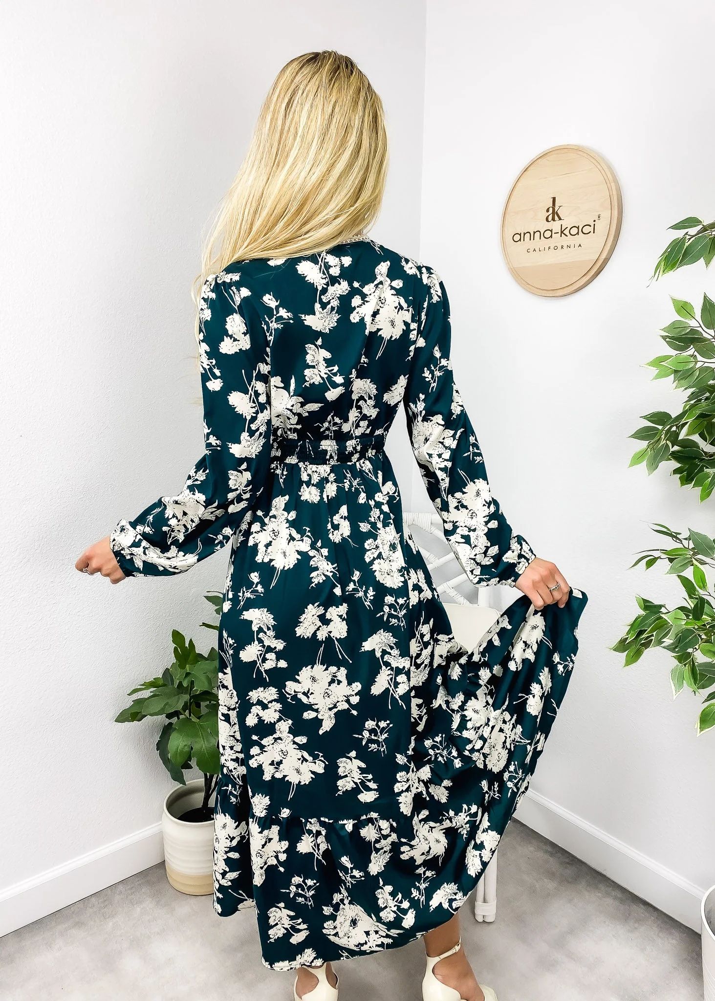 Floral Print Crochet Trim Dress - Image 6