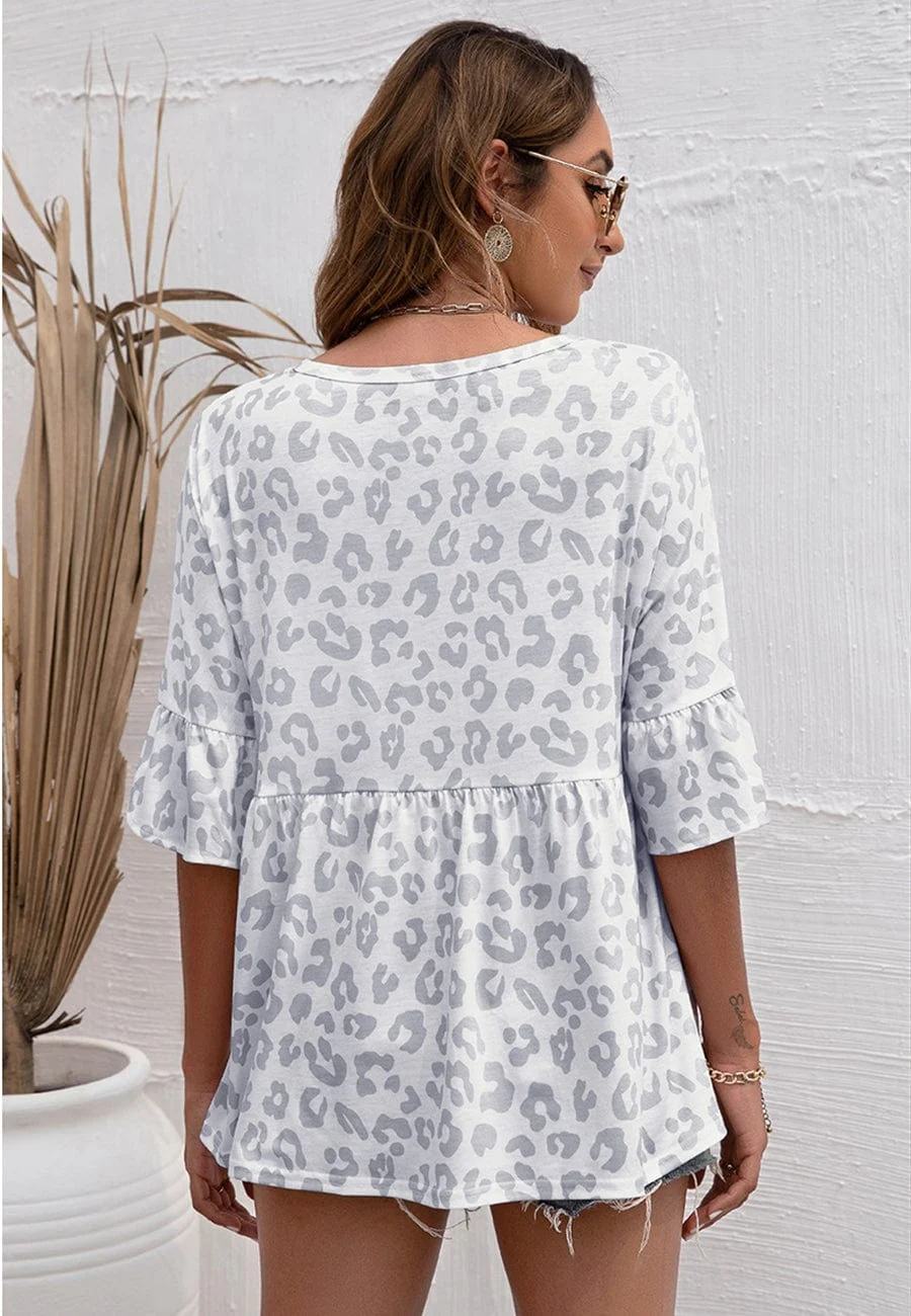 Floral Print Flowy Blouse - Image 14