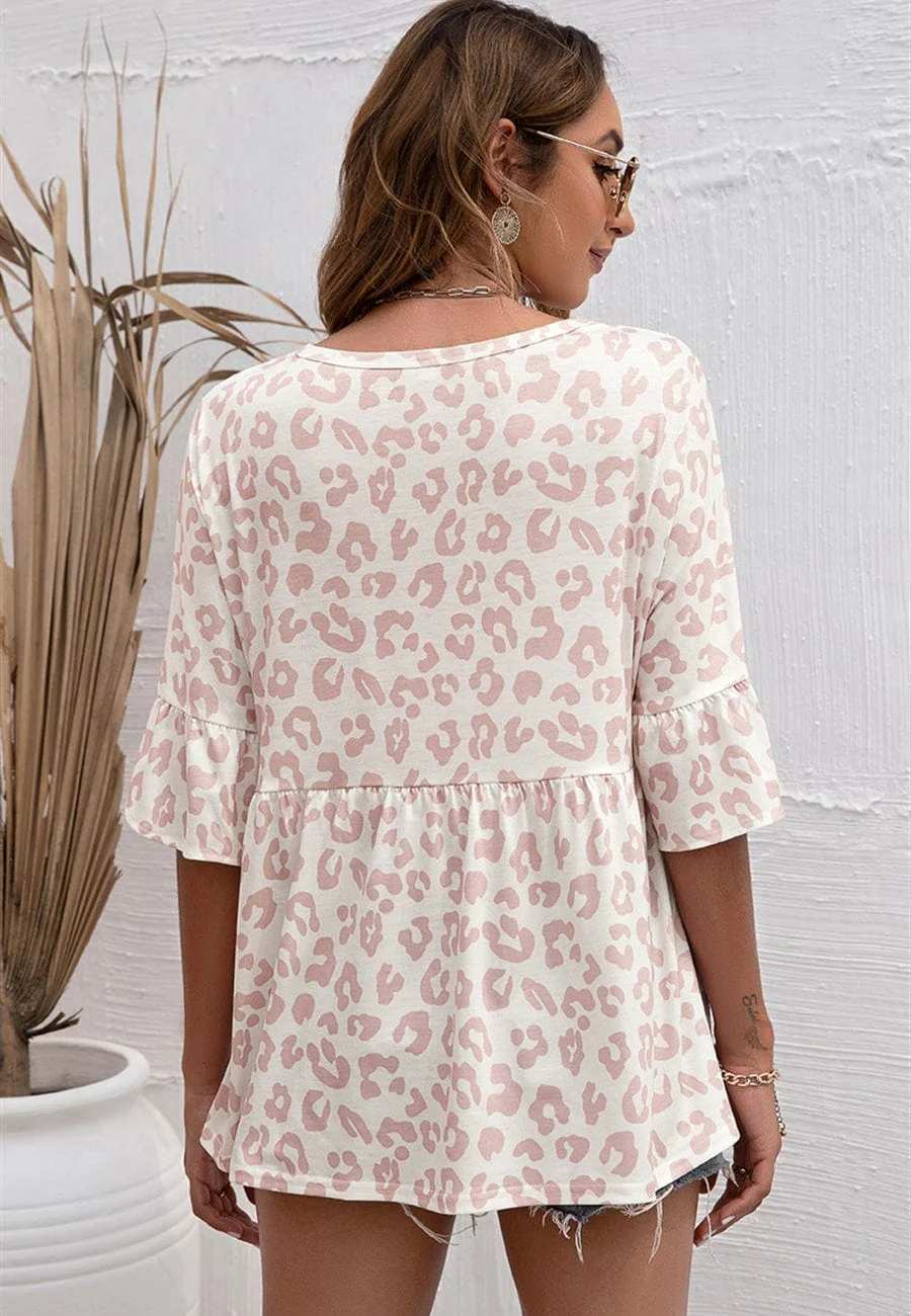 Floral Print Flowy Blouse - Image 19