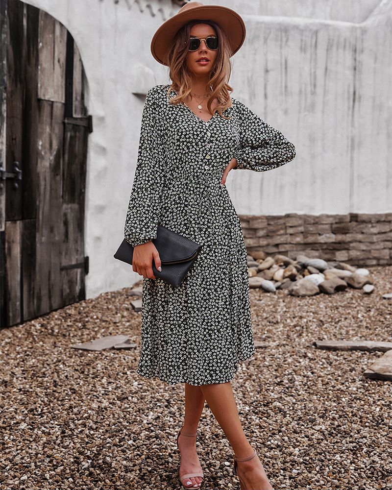 Floral Print Light Dress - Image 2