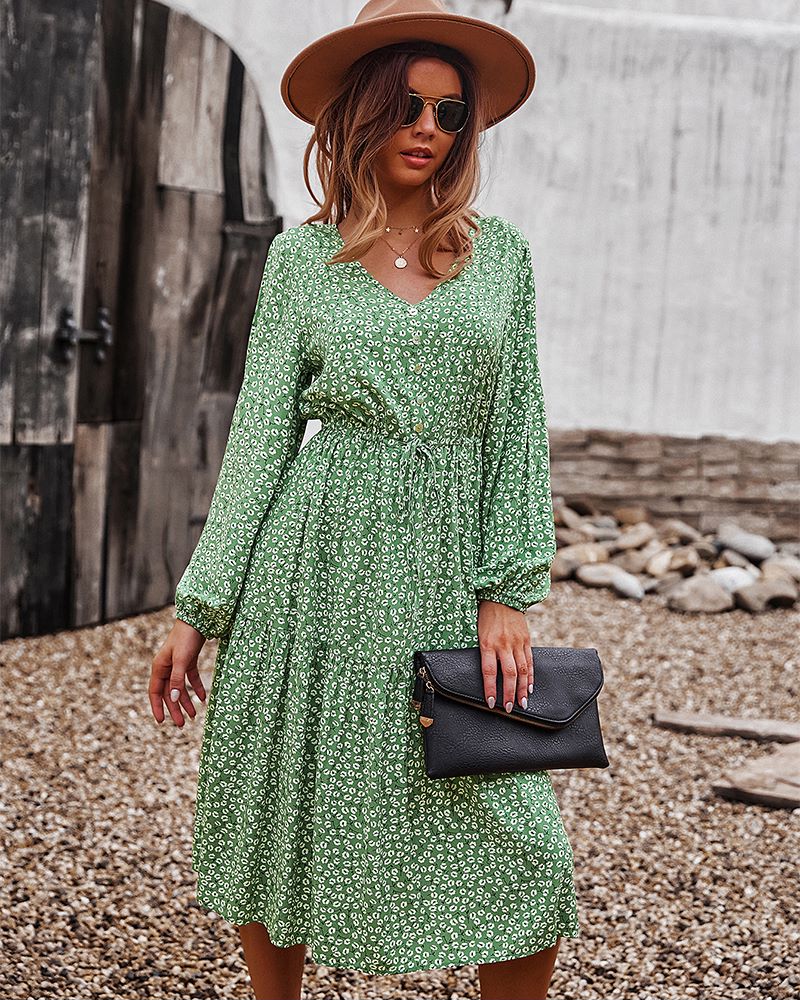 Floral Print Light Dress - Image 4