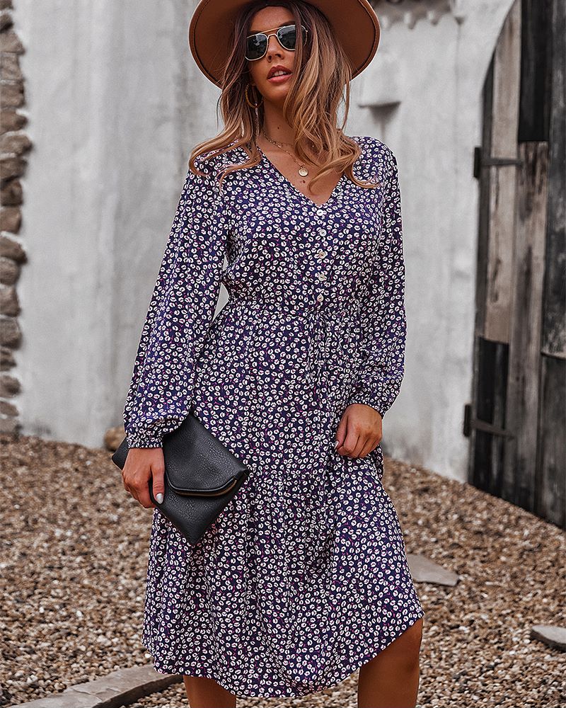 Floral Print Light Dress - Image 7