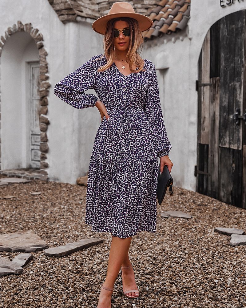 Floral Print Light Dress - Image 8