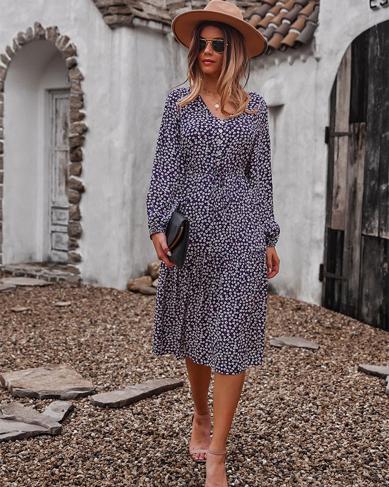 Floral Print Light Dress - Image 9