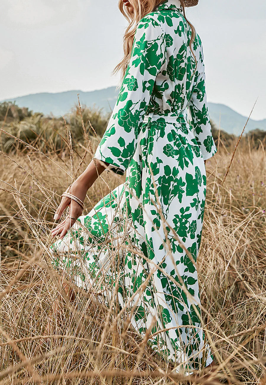 Floral Print Polo Shirt Dress - Image 5