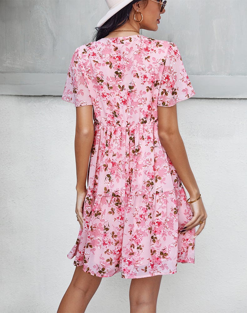 Floral Round Neck Dress - Image 14
