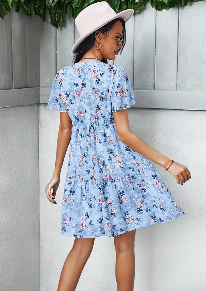 Floral Round Neck Dress - Image 2