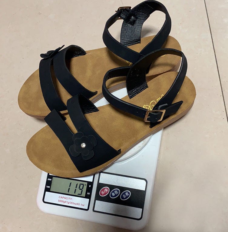 Flowery Double Straps Sandals - Image 3