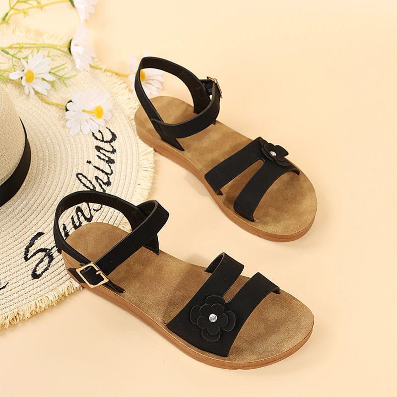 Flowery Double Straps Sandals - Image 4