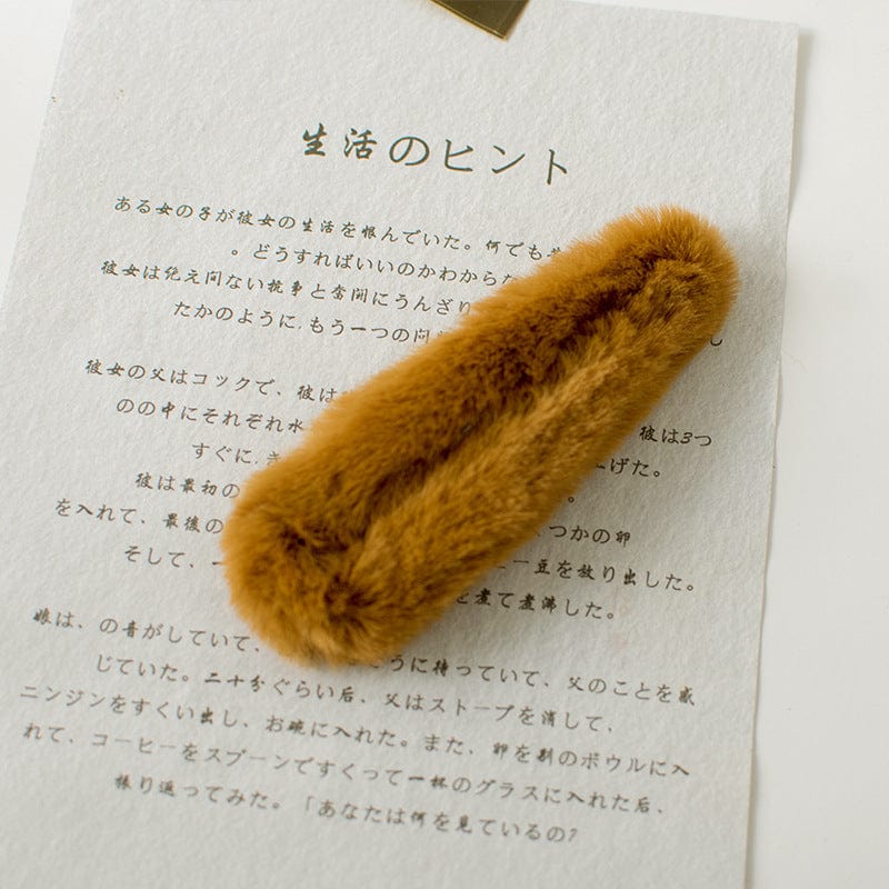 Fluffy Hair Clip - Image 3