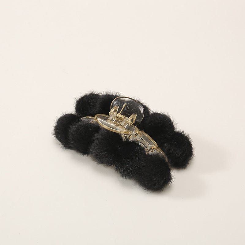 Fluffy Pompom Ball Hair Claw - Image 5