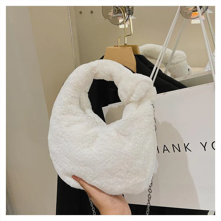 Fluffy Round Hand Bag - Image 4