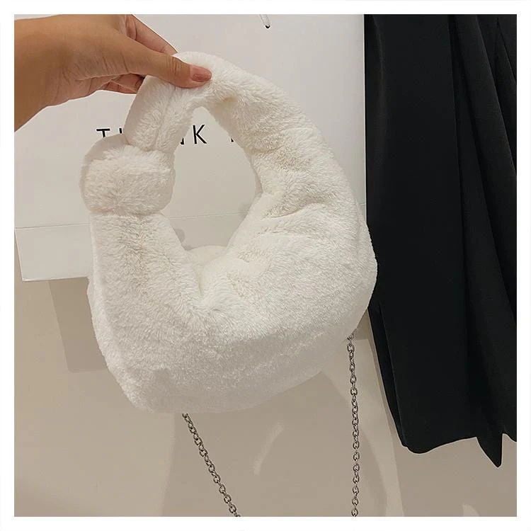 Fluffy Round Hand Bag - Image 6