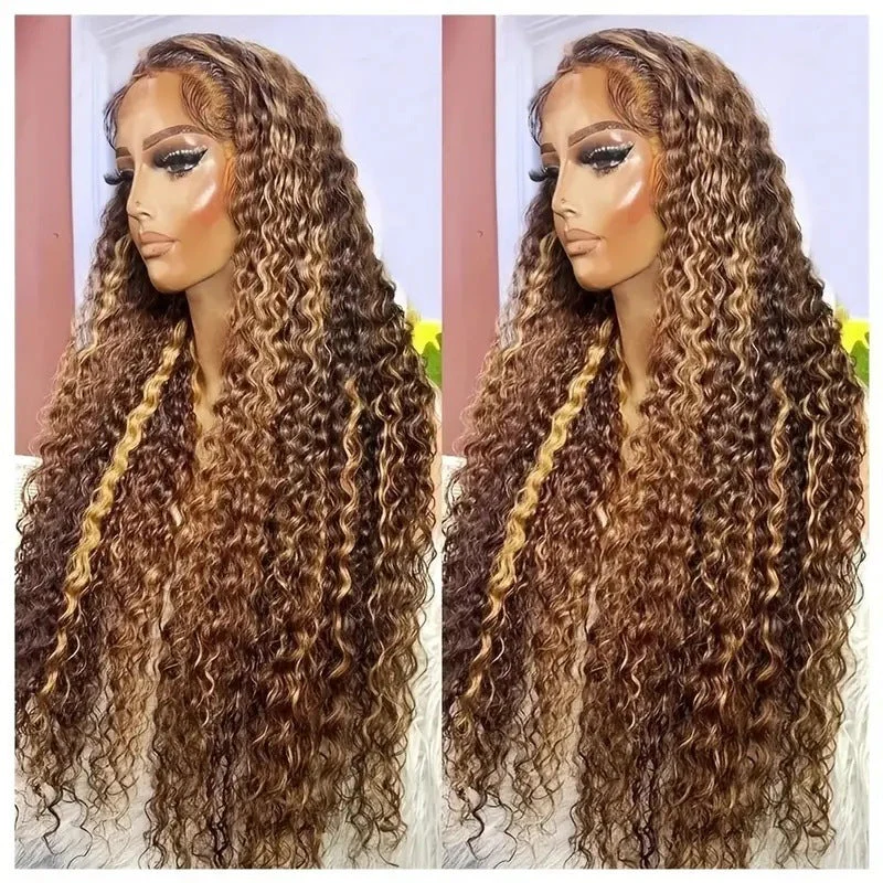 Foreign Trade European And American Front Lace Wig Cross-border African Hot Selling Piano Color Small - Image 3