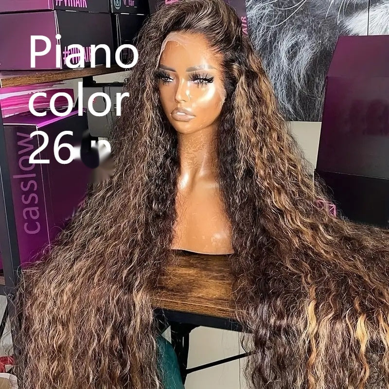 Foreign Trade European And American Front Lace Wig Cross-border African Hot Selling Piano Color Small - Image 4